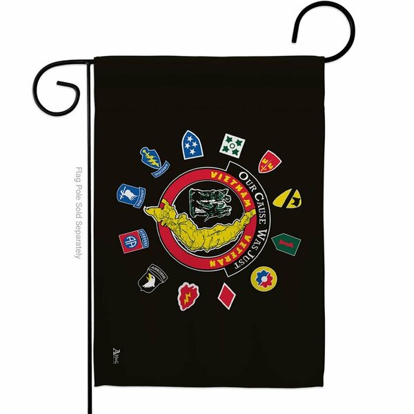 Guarderia 13 x 18.5 in. Vietnam Veteran Garden Flag with Armed Forces Service Double-Sided  Horizontal Flags GU4214857
